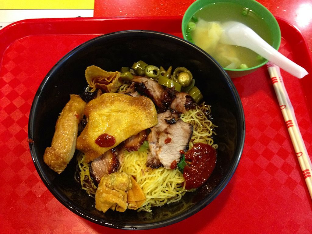 Singapore Wonton noodles | Image Credit - Banej, CC BY-SA 3.0 via Wikipedia Commons
