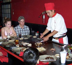 Benihana Restaurant | Image Credit: Larry D. Moore, <a href="https://commons.wikimedia.org/wiki/File:Benihana_dinner.jpg">Benihana dinner</a>, <a href="https://creativecommons.org/licenses/by-sa/3.0/legalcode" rel="license">CC BY-SA 3.0</a>
