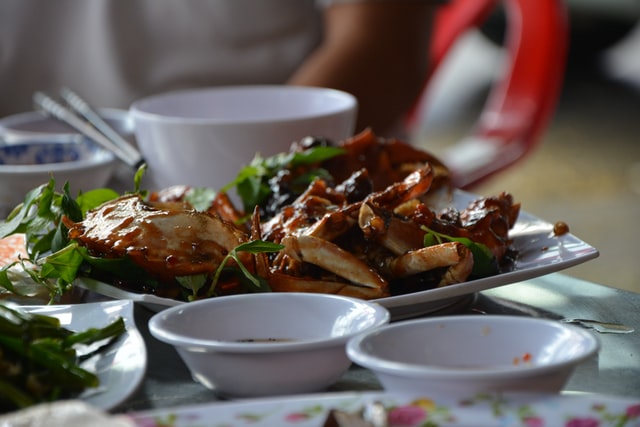 chilli crabs