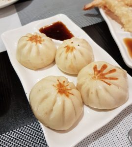 Baozi a un restaurant japonés de Xàbia