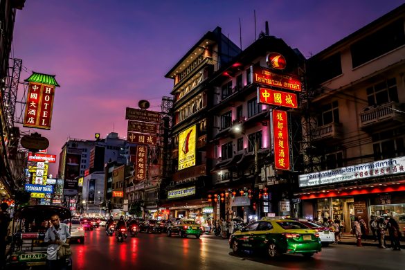 Street in Bangkok at Night
